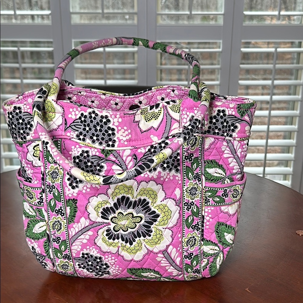 Vera Bradley Floral Pink Tote Bag
